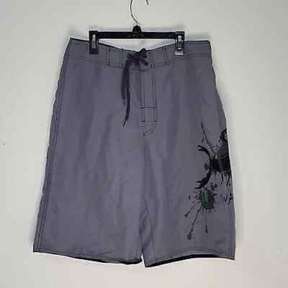 Men’s Light Gray Surf Shorts First Wave Size 32 | Beach & Swim Trunks - Picture 11 of 12